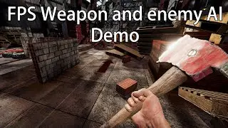 Unity3D FPS game weapon and enemy AI demonstration!