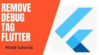 How to remove debug tag in flutter | Hindi tutorial