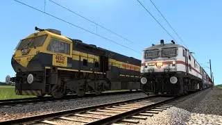 LHB Express Train Journey Indian Railways Train Simulator