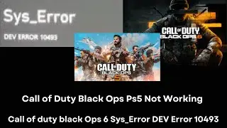 How to Fix Call of duty black ops Ps5 not working Call of duty black Ops 6 Sys_Error DEV Error 10493