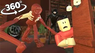 VR 360 Doors monsters chase you! run away from them