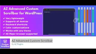 How to enable Advanced custom scrollbar in your wordpress site | AZ Advanced Custom Scrollbar
