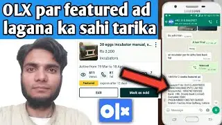 OLX par featured ad lagana ka sahi tarika | E-commerce business barhana ka tarika | Earn money