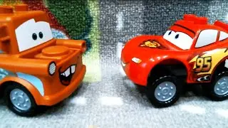 Cartoon about cars for children - the adventures of Lightning McQueen, Master and Lego Men!
