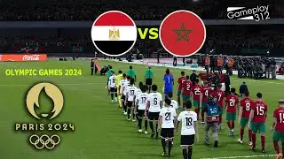 EGYPT vs MOROCCO - Olymmpic Games Paris 2024 | Full Match All Goals |  PES Gameplay