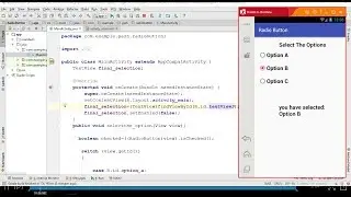 how to create and use radio buttons in android