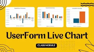 📊 Captivating, Interactive UserForm Clustered Column Chart  - Integrating Tutorial