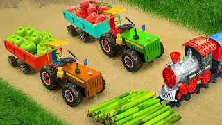 Diy tractor mini Bulldozer to making concrete road | Construction Vehicles, Road Roller