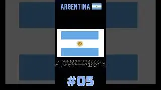 Argentina flag 🇦🇷 drawing using python Turtle | 