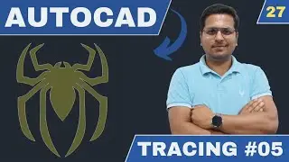 AutoCAD In Hindi | 2D Exercise | Tracing Part 05 | Autocad tutorial for beginners in hindi