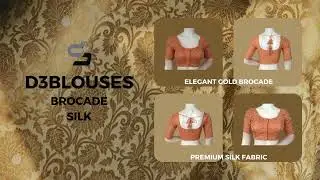 Festive Gold Brocade Silk Saree Blouses | Shine Bright This Season | D3blouses