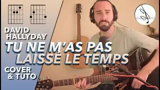 🎼 TU NE M'AS PAS LAISSÉ LE TEMPS - David HALLYDAY (COVER & TUTO) 🎶