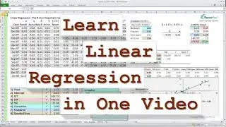 Linear Regression: SST, SSR, SSE, R-squared and Standard Error with Excel ANOVA