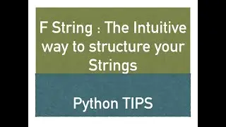 F Strings : Inuitive way to write python