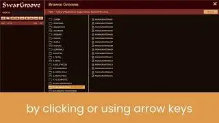 SwarGroove v 3.1: audition over 200 Indian rhythmic styles on the fly