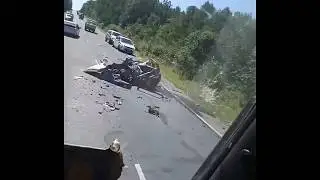 Ужасающее ДТП в Приморье: от легковушки почти ничего не осталось