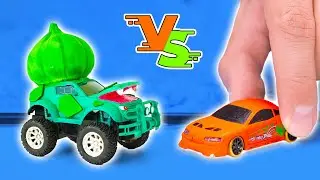 The $1 Million Racetrack Challenge For RC Cars || DIY Race Track, Pokémon VS. Toy Cars 🚗🚙