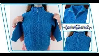 Cardigan with a lock.