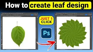 How easy to duplicate the layer and create leaf design in Photoshop| how to make flower in Photoshop