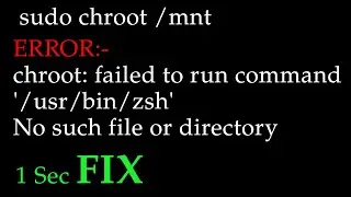 chroot failed to run command `/usr/bin/zsh` | No such file or directory | chroot fail to run command