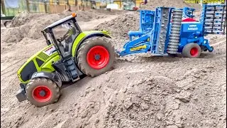 Stunning Tractors and RC Trucks work hard at the limit