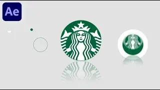 Starbucks logo Animation In Adobe After Effects - After Effects Tutorial - No Plugins.