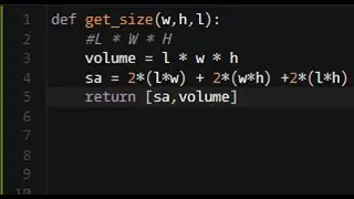 Python - Surface Area and Volume of a Box | Codewars 8KYU