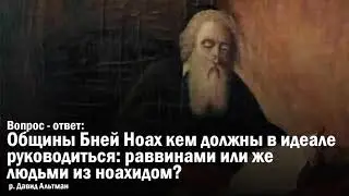 Общины Бней Ноах кем должны в идеале руководиться: раввинами или же людьми из ноахидом?