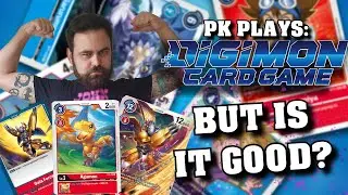 PK Plays the new Digimon Card Game - Digi-volving and Battling! Is it good?
