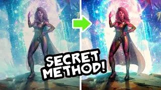 SECRET METHOD | How To Make Your Art Look Better In Photoshop | Digital Art Tutorial