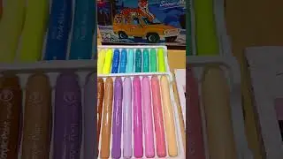 Процесс раскрашивания акриловыми маркерами mobee artist #shorts  #art #творчество