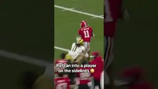 Official Runs Into Georgia CB Parker Jones During 2025 Sugar Bowl, Jones Gets Flagged 15 Yards 😬