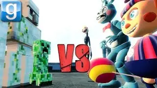 ANIMATRONICS vs MINECRAFT | Gmod Sandbox Fun