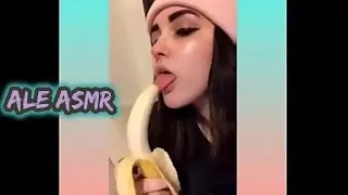 ASMR SONIDOS SENSUALES CHUPANDO BANANA