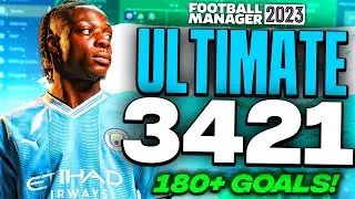 My Ultimate 3-4-2-1 Scores 180+ Goals! | Best FM23 Tactics
