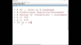 8  R  Language if statement