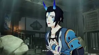 Genshin impact - Arataki Itto salva a Takuya