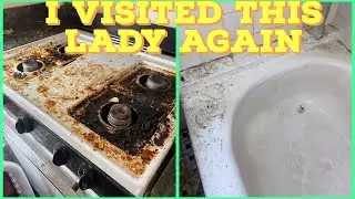 Filthy kitchen and bathroom cleaning 