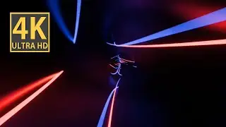 Abstract Background Video 4k TV VJ LOOP NEON  Red Blue Visual Hypnotic Visual ASMR Motion Graphic