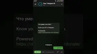 Как узнать свой ID в Telegram. Где посмотреть свой ID в телеграм.