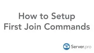 How to Setup First Join Commands - Minecraft Java