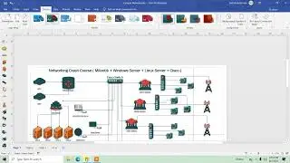 Create a network drawing using Visio Professional