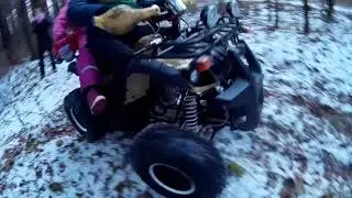 Катаемся в лесу на квадроцикле Avantis Hunter 8 lux
