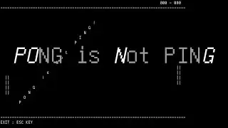 PONG is Not PING