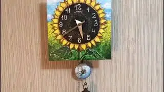 Часы ходики, Часы настенные, Часы механические, Часы Маяк, Часы роспись 