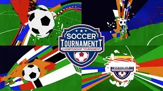 Soccer Tournament Logo Reveal After Effects Template