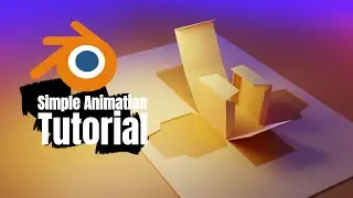 How to transform a paper into a box | Simple animation blender tutorial