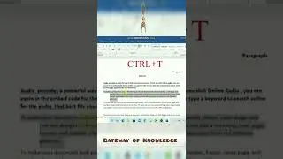 CTRL+T Shortcut Key | Keyboard Shortcut | Computer Shortcut keys | MS Office Shortcut Keys | MS Word