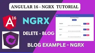 NGRX Blog example | Delete blog | Angular 16- NGRX Tutorial