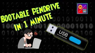 Bootable pendrive in one click | Make Bootable disk in 1 minute | Easy and Simple